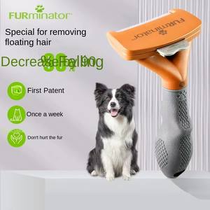 <span class=keywords><strong>Brosse</strong></span> et peigne <span class=keywords><strong>Furminator</strong></span> pour l'élimination des poils de chat, en plastique, avec fonction de nettoyage et de toilettage pour animaux de compagnie - Product Image 6