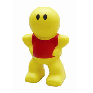 Balle <span class=keywords><strong>anti</strong></span>-<span class=keywords><strong>stress</strong></span> en mousse PU jaune en forme de visage d'<span class=keywords><strong>homme</strong></span> à remontée lente, personnalisable avec logo, jouet à presser, <span class=keywords><strong>cadeau</strong></span> promotionnel pour enfants et adultes - Product Image 2