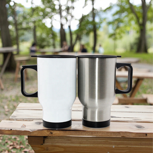 Vasos de Viaje de Acero Inoxidable con Recubrimiento de Sublimación Blanco Plateado de 450 ml, Botellas de Agua en Blanco <span class=keywords><strong>para</strong></span> Personalizar al <span class=keywords><strong>por</strong></span> Mayor - Product Image 6