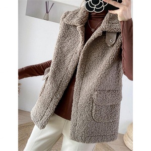 Nuevo Producto Exclusivo: Chaleco de Lana de Cordero, Versión Coreana, Corte Holgado, con Chaqueta de Lana de Cordero en el Exterior - Product Image 5