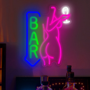 Tienda de diseño gratuito, letrero de logotipo flexible de neón barnizado UV, publicidad exterior, luz de neón LED acrílica, control de aplicación personalizado de pared IP65 - Product Image 5