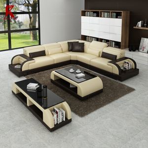 Juegos de Sofás de Esquina para Sala de Estar de Estilo Italiano de Última Moda, Diseño Original, <span class=keywords><strong>Precio</strong></span> de Juegos de Sofás de 5 Plazas - Product Image 2