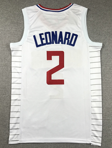 新款高品质篮球鞋男式刺绣拼接黑蓝白 # 2 件 LEONARO 乔治·克莱普斯球衣 - Product Image 2