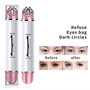 Belleza Masajeador de ojos Terapia magnética Vibración eléctrica con calor y vibración <span class=keywords><strong>Anti</strong></span> envejecimiento Arrugas Masajeador Pluma de belleza - Product Image 2