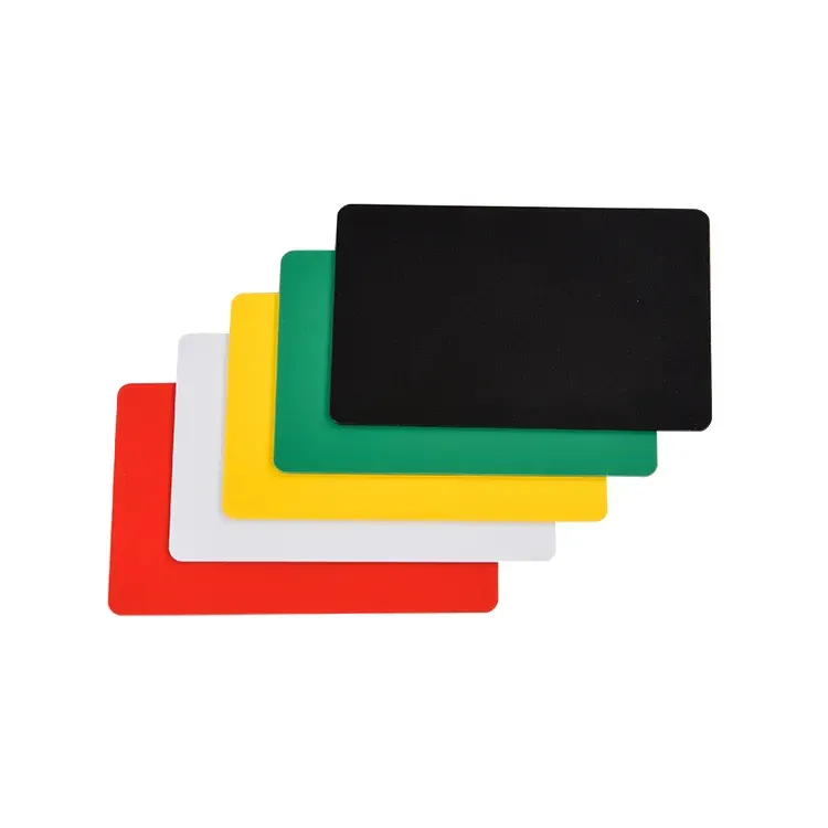 Cartão de PVC em branco com superfície brilhante e laminação de sobreposição para controle de acesso F08 com chip FM 1k passivo HF 85.5*54*0.9mm
