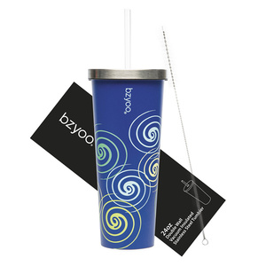 Wholesale BPA-Free Stainless Steel Water Tumbler with Straw Durable & Sustainable <b>Dishwash</b> Safe Drinkware - Product Image 1