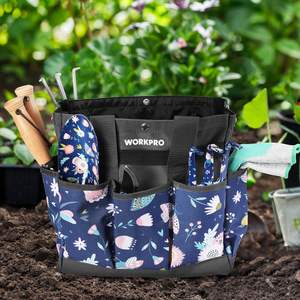 Sac de rangement pour outils de jardin en toile résistante, échantillon gratuit, avec 8 poches, parfait pour le jardinage en intérieur et en extérieur ou design unisexe - Product Image 3