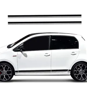 Adesivi e Decalcomanie in Vinile per Decorazione <span class=keywords><strong>Auto</strong></span>, Strisce Laterali per Carrozzeria <span class=keywords><strong>Volkswagen</strong></span> Polo Golf VW Up - Product Image 1