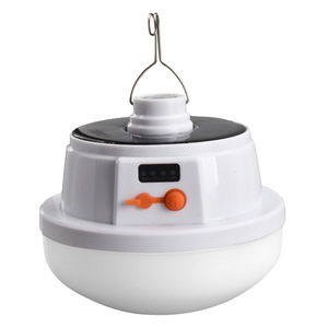 Перезаряжаемый светодиодный фонарь для кемпинга и дома с солнечной батареей, электрическим дисплеем, для уличного использования и аварийного освещения - Product Image 4