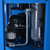 Compresseur d'air rotatif monophasé 220V à vis, avec conception refroidie par air, moteur à vis, économe en énergie, compact pour les petites entreprises