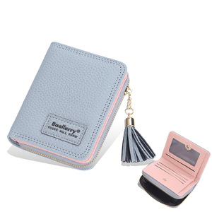 ארנק rfid של נשים עם רוכסן כרטיס עור קטן ארנק multicard עבור כרטיסי ביט מיני כרטיסי אשראי ארנק מיני לנשים - Product Image 2