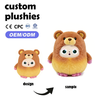 Peluche personnalisée en coton conçue par IA, licorne, chaton, animal en peluche, logo personnalisé, poupée mignonne, souvenir, cadeau d'événement