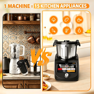 <span class=keywords><strong>Robot</strong></span> <span class=keywords><strong>Cuiseur</strong></span> Thermocuiseur 1800W 4.5L, Mixeur Chauffant, Préparateur de Soupes, Smoothies et Shakes, <span class=keywords><strong>Robot</strong></span> Culinaire Domestique, Appareil de Cuisine - Product Image 6