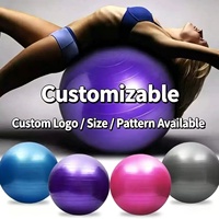 Ballon de yoga en PVC 45cm 55cm 65cm, ballon de fitness écologique, ballon d'accouchement pour femmes enceintes, entraînement de gymnastique artistique