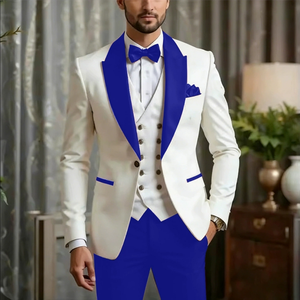 Nouvel ensemble de costume trois pièces slim haut de gamme pour <span class=keywords><strong>homme</strong></span>, <span class=keywords><strong>style</strong></span> 2026 - Product Image 2