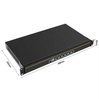 Servidor de Montaje en Rack de 1U y 19 Pulgadas, 6 Puertos LAN, Firewall VPN, Core I7 1165G7 1115G4, RJ45, COM, VGA, HD Opcional, Computadora Industrial