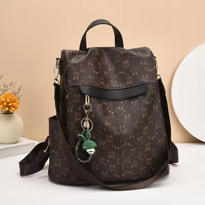 Sac à dos tendance coréen pour femme 2026, en cuir PU souple, polyvalent, avec fermeture éclair, idéal pour les étudiantes - Product Image 2