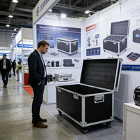 Valise de transport professionnelle en aluminium pour instruments de scène, avec roues pivotantes, durable, prix compétitif, fabrication OEM, usine de Ningbo