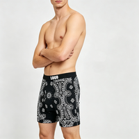 Boxers de sport tendance pour hommes, style hip-hop, en pur coton respirant, sous-vêtements en coton, lot de 4 pièces