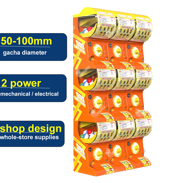 Token Operated Toys 50mm 70mm 75mm Gashapon Capsule Vending Machine Multi-layer Mini Gashapon Machine Japanese Gashapon Machine
