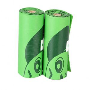 Hot Sale100% Biodegradable Disposable <b>Compostable</b> Certificated Rolled Pet Dog or Cat Poop <b>Bag</b> With Logo - Product Image 4