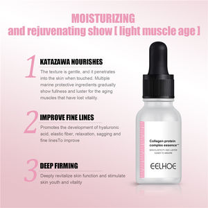 EELHOE 15ml 가수분해된 태반 콜라겐 로즈 오일 단백질 복합 에센스 보습 리프팅 잔주름 제거 페이스 세럼 - Product Image 6