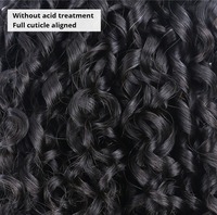 Extensions de cheveux humains bouclés Pixie 8A, couleur naturelle, double trame, perruques en dentelle avec styles bouclés Kinky et Pixie, closure 1B, Ventes Flash
