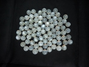 Qualité AAA 100% pierre de lune blanche naturelle taille libre ronde lisse cabochon en vrac perles de pierres précieuses pour l'utilisation de bijoux faits à la main de concepteur - Product Image 3