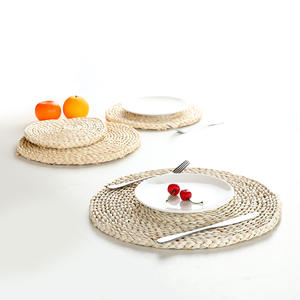 Manteles individuales de mesa de comedor tejidos redondos promocionales reciclables naturales Mantel individual de mesa de comedor para <span class=keywords><strong>restaurante</strong></span> - Product Image 3