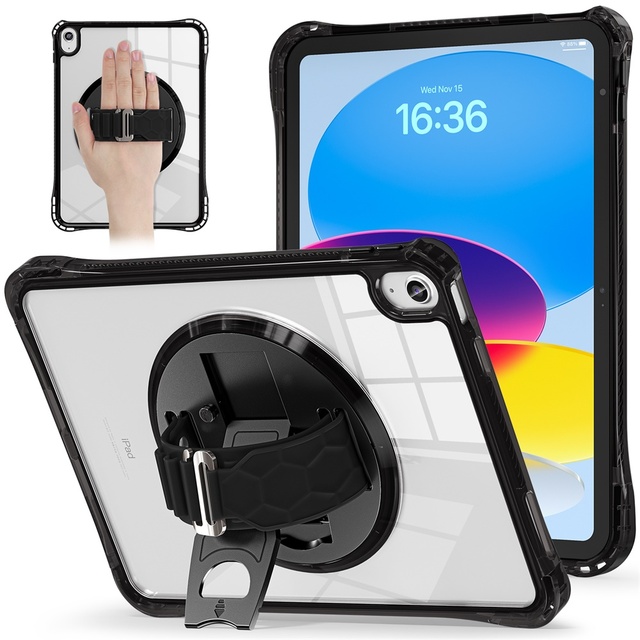 Shockproof Tablet case for iPad 11 A16 11th Generation 2025 10th Generation 2022 10.9inch Cover with Transparent Rotating Back