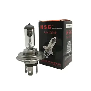 Lámpara de suministro HSG Clear H4 Light Factory Buena calidad Faro de coche Bombilla halógena H4 55W 100W bombilla halógena