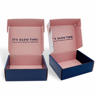 Caja de Cartón Corrugado Rosa para Envíos, Embalaje de Cosméticos y Regalos, con Diseño Personalizado y Logotipo Gratuito