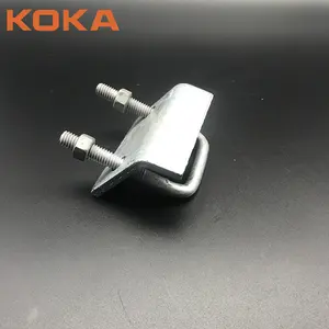 KOKA Zinco Elétrico Strut Canal Fitting Clamp Aço Inoxidável ss304 Beam Clamp com U Bolt