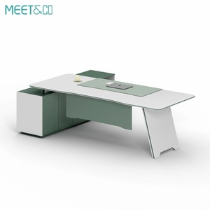 Luxury Modern Wood Style Design Factory Wholesale Hot Sale OEM Customized Office Furniture Wooden Executive Office <b>Table</b> <b>Desk</b> - Product Image 3
