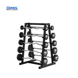 Sắt cố định <span class=keywords><strong>Curl</strong></span> quả tạ <span class=keywords><strong>Barbell</strong></span> đặt sử dụng thương mại-thiết bị cử tạ đen chống trượt - Product Image 1