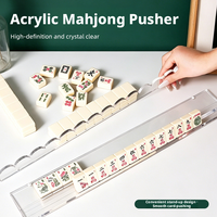 Règle de Mahjong en Acrylique Senyao et Support de Pousse-Tuiles Américain WHJ-623 – Accessoire de Jeu et de Maison pour l'Arrangement des Tuiles