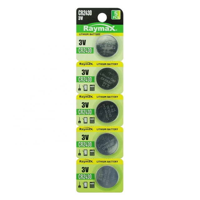 Mustang Factory Supply Raymax Private Label Cr2430 CR Lithium Button Cell Dry Batteries