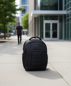 Mochila para Portátil Perry Ellis de 20-35L, Poliéster, Unisex, Estilo Ejecutivo, Minimalista, con Cierre de Cremallera - Product Image 2