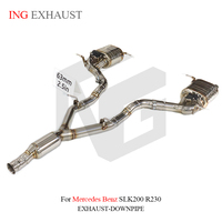 ING pour Mercedes Benz SLK200 R230 Catback Valvetronic tuyaux d'échappement en acier inoxydable avec silencieux de soupape pièces de Performance automatique