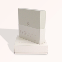 Boîte de base de couvercle de cadeau cosmétique en carton épais rigide solide de luxe Manchon de bac à papier imprimé personnalisé Conception libre