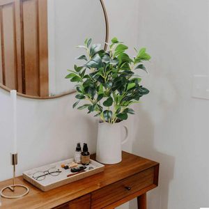 Plantes vertes artificielles à longues tiges en gros, plantes arbustives artificielles, feuilles d'eucalyptus artificielles, ornements en feuilles d'eucalyptus - Product Image 4