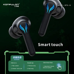 Konfulon – écouteurs et écouteurs sans fil <span class=keywords><strong>2022</strong></span>, casque de jeu TWS à LED pour téléphone - Product Image 3