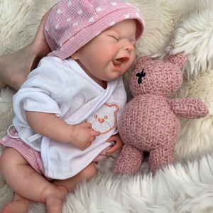 Muñeca Bebé <span class=keywords><strong>Reborn</strong></span> <span class=keywords><strong>de</strong></span> Silicona Suave Realista <span class=keywords><strong>de</strong></span> 12 Pulgadas, 100% Realista, Cuerpo Completo <span class=keywords><strong>de</strong></span> Silicona, Muñeca Bebé <span class=keywords><strong>Reborn</strong></span> <span class=keywords><strong>de</strong></span> Silicona - Product Image 5