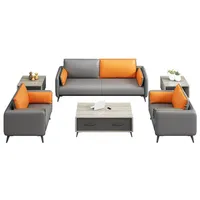Ensemble de canapés de bureau modulaires extensibles en cuir SF-29 pour usage commercial dans les hôtels et les écoles