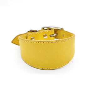 Collar ajustable de lujo para perro Galgo, diseño personalizado de piel de vaca Macaron, cuero fino ensanchado, suministros para mascotas Macaron Martingale sólido - Product Image 4