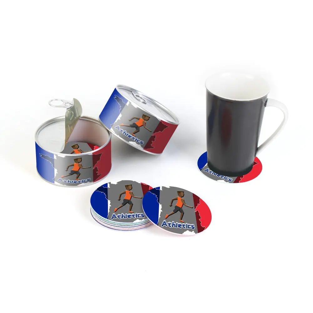 Latest Items 2024 Specifications Low Price Tin Can Beer Coaster Souvenirs Europe Gift for Friends