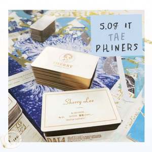 Tarjetas de Visita Personalizadas al por Mayor de Alta Calidad con Estampado en Relieve de Lámina Dorada e Impresión Digital en Cartulina, Modelo JY-139 - Product Image 4