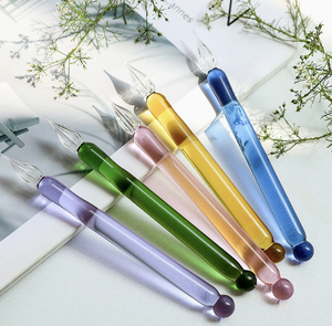 Pluma de Vidrio en Espiral Hecha a Mano, Pluma de Tinta de Cristal Multicolor para Caligrafía, Escritura Artística y Firmas - Product Image 4