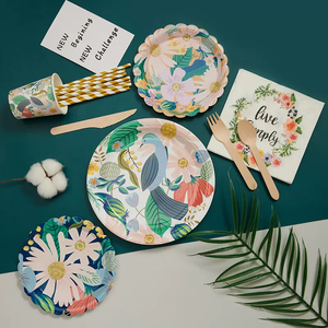 Assiettes en papier jetables personnalisées pour les fêtes - Designs personnalisés, marque Goodsplus, origine Guangdong - Product Image 2