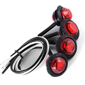 Bán lẻ bán buôn 3/4 ''Red Round <span class=keywords><strong>LED</strong></span> Bullet Marker <span class=keywords><strong>Lights</strong></span> <span class=keywords><strong>Front</strong></span> Rear Side <span class=keywords><strong>LED</strong></span> Marker <span class=keywords><strong>Lights</strong></span> cho xe tải xe van Pickup ATV thuyền - Product Image 3